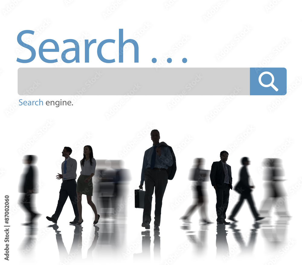 Poster search browse find internet search engine concept