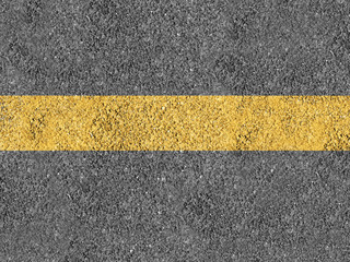 Asphalt with yellow line