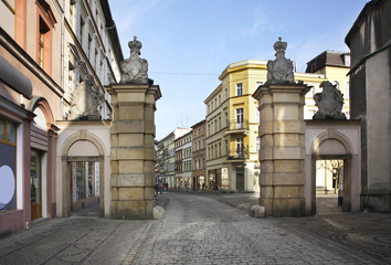 Wojanowska Gate in Jelenia Gora. Poland