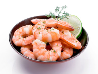 Fresh shrimp are a delicious gourmet appetizer