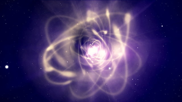 Abstract science background - big exploding in space