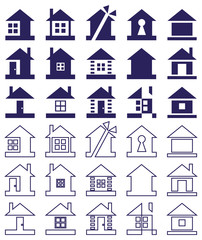 Fototapeta premium home icon on white background