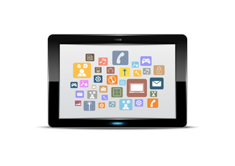 tablet computer and application button