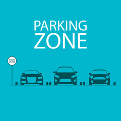 Parking design, vector illustration.