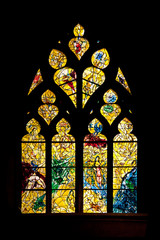 Stained glass in Saint Etienne de Metz Cathedral, France