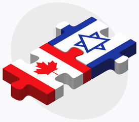 Canada and Israel Flags