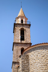 Fototapeta na wymiar Catholic church. Sartene, South Corsica, France