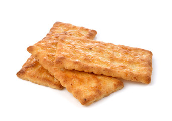 Cracker isolated on  over white background