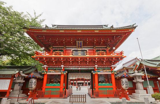 Zuishin-mon gate of Kanda Shrine in Tokyo, Japan