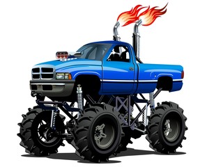 Cartoon Monster Truck © Mechanik