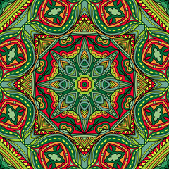 Bright Ethnic Indian Seamless Ornament