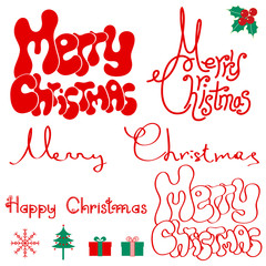 Merry Christmas text.