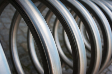 metal spiral as an abstract background