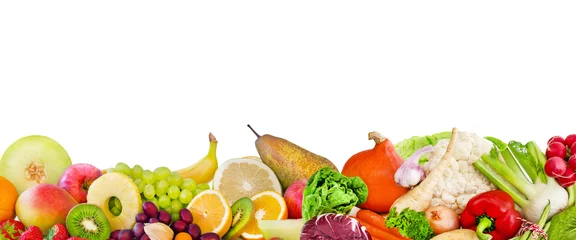 Abwaschbare Fototapete Frisches Gemüse Früchte und Gemüse