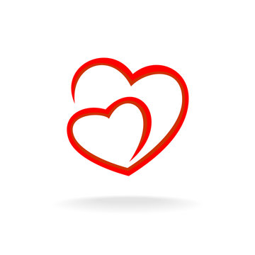Two hearts logo