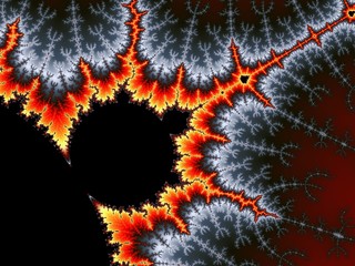 Decorative fractal Mandelbrot in a bright colors