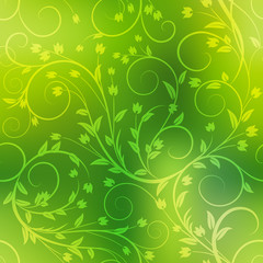 Fototapeta na wymiar Abstract floral vector graphic seamless background