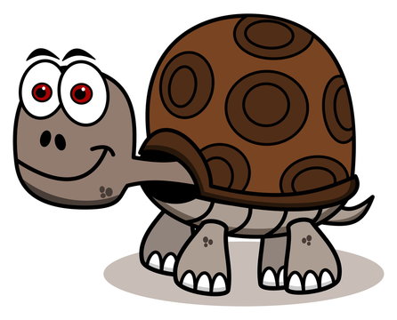 smiling brown turtle