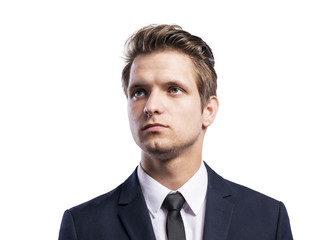 Young handsome businessman.