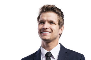 Young handsome businessman