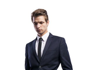 Young handsome businessman.