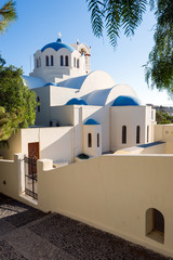 Fototapeta premium Kirche in Emporio, Santorin, Greece
