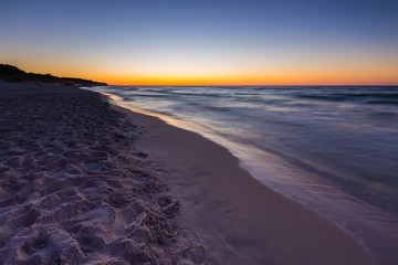 Fototapeta premium Beautiful sunset over Baltic sea