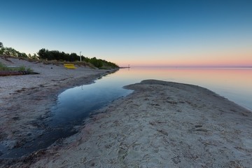 Beautiful beach before sunrise