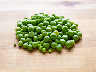 Pile of podded peas