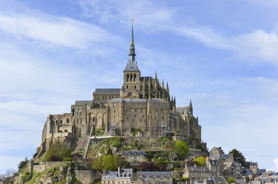 Abbey of Le Mont-Saint-Michel Normandy, France