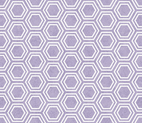 Purple and White Hexagon Tile Pattern Repeat Background