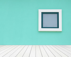 window with wall and wood floor