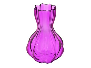 glass vase 3d render in pink design