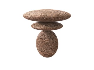 stone construction lit by light