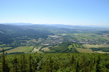View of the city (Zlate Hory, Czech Republic)