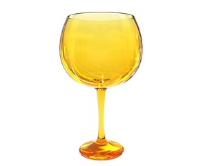 glass render in yellow tones