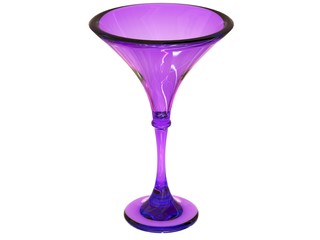 glass render in purple tones