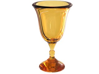 glass render in yellow tones