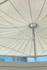 Tent fabric roof