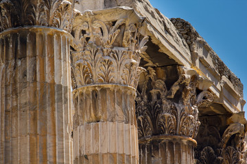 Ancient Temple Of Olympian Zeus , Athens, Greece