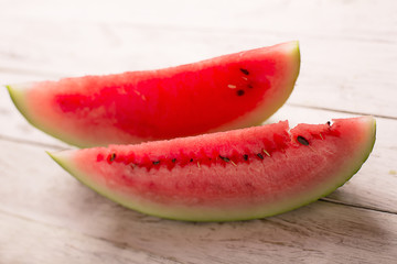 Fototapeta na wymiar Sliced watermelon