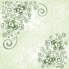 Vintage floral backdrop.