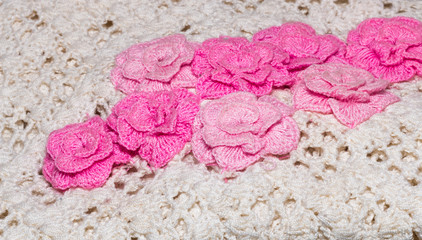 flower pattern from knit work