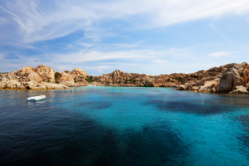 Fototapeta na wymiar Bay of Cala Coticcio in Caprera island, Sardinia, Italy