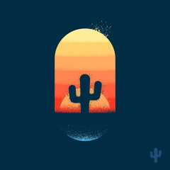 Desert cactus emblem