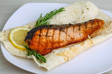 Grilled salmon