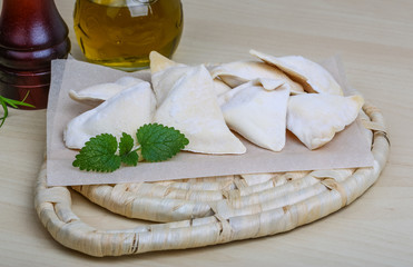 Raw potato dumplings