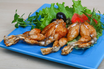 Fried frog legs