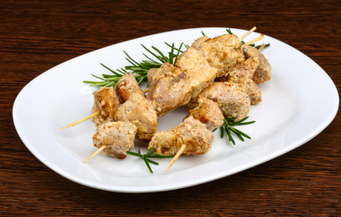 Chicken skewers