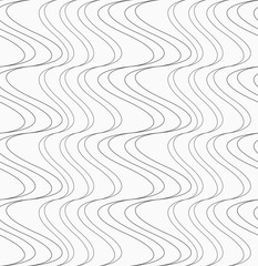 Flat gray with slim uneven vertical waves